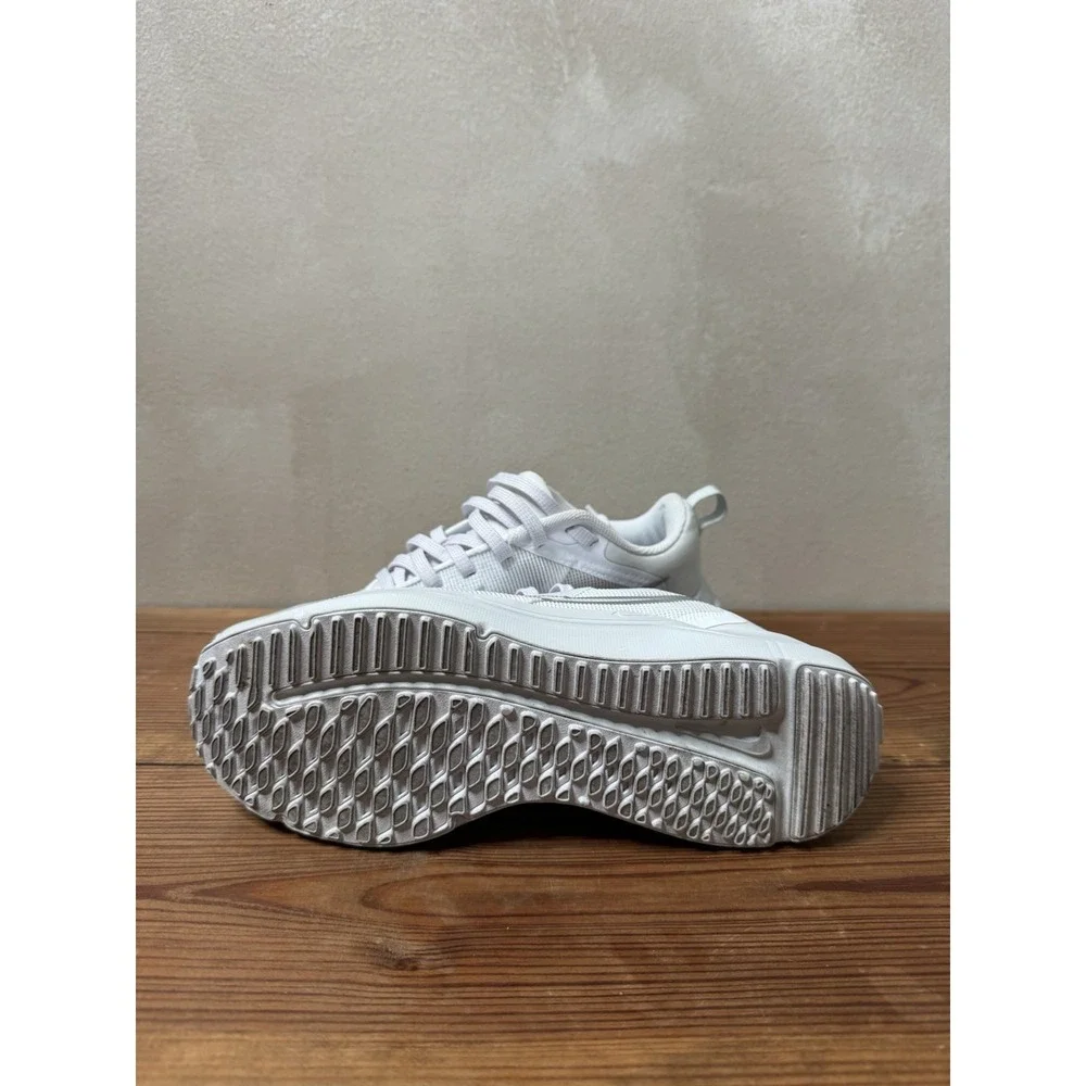 Nike Womens Downshifter 12 Running Shoes White Metallic Silver Size 7